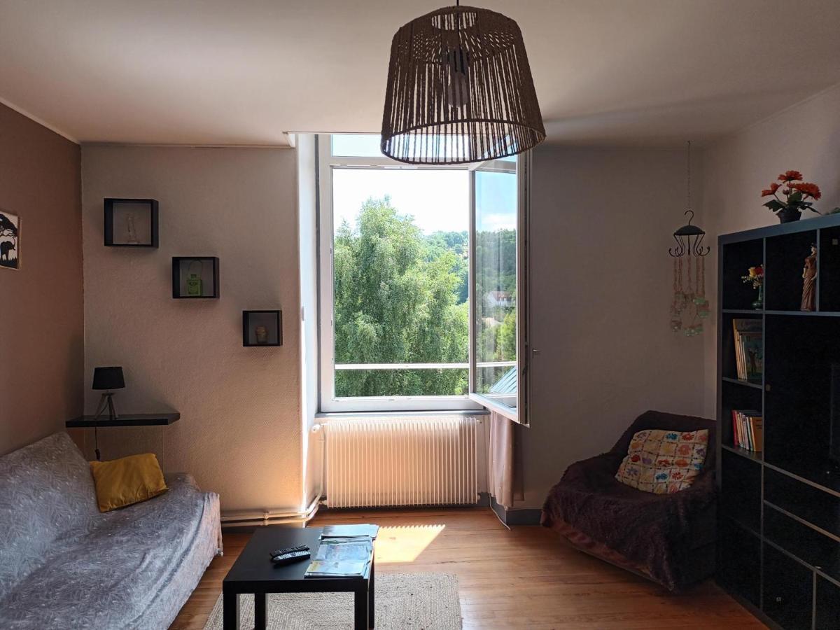 Appartement chaleureux de 82M2 proche de Vulcania Pontaumur Extérieur photo